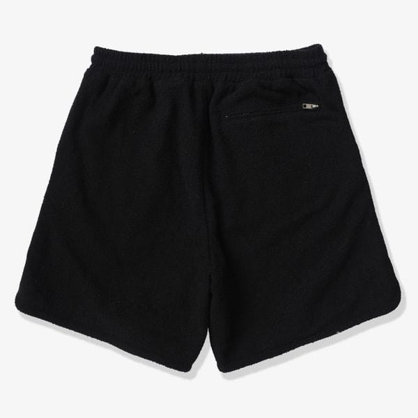 "Zambia" Woven Terry Shorts (black)