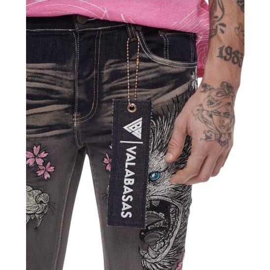 Valabasas Tenka Stacked Denim Jean (Grey Wash) VLBS-VJ3-1127