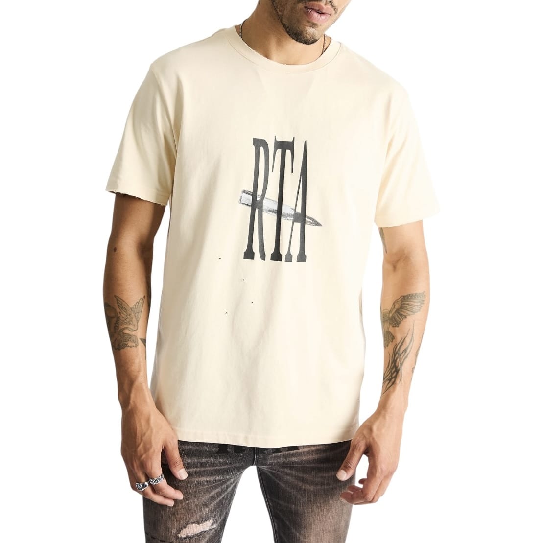 Rta Liam Short Sleeve Tee (Bone Curva Photo) MCVUK911-T1192BOCVP