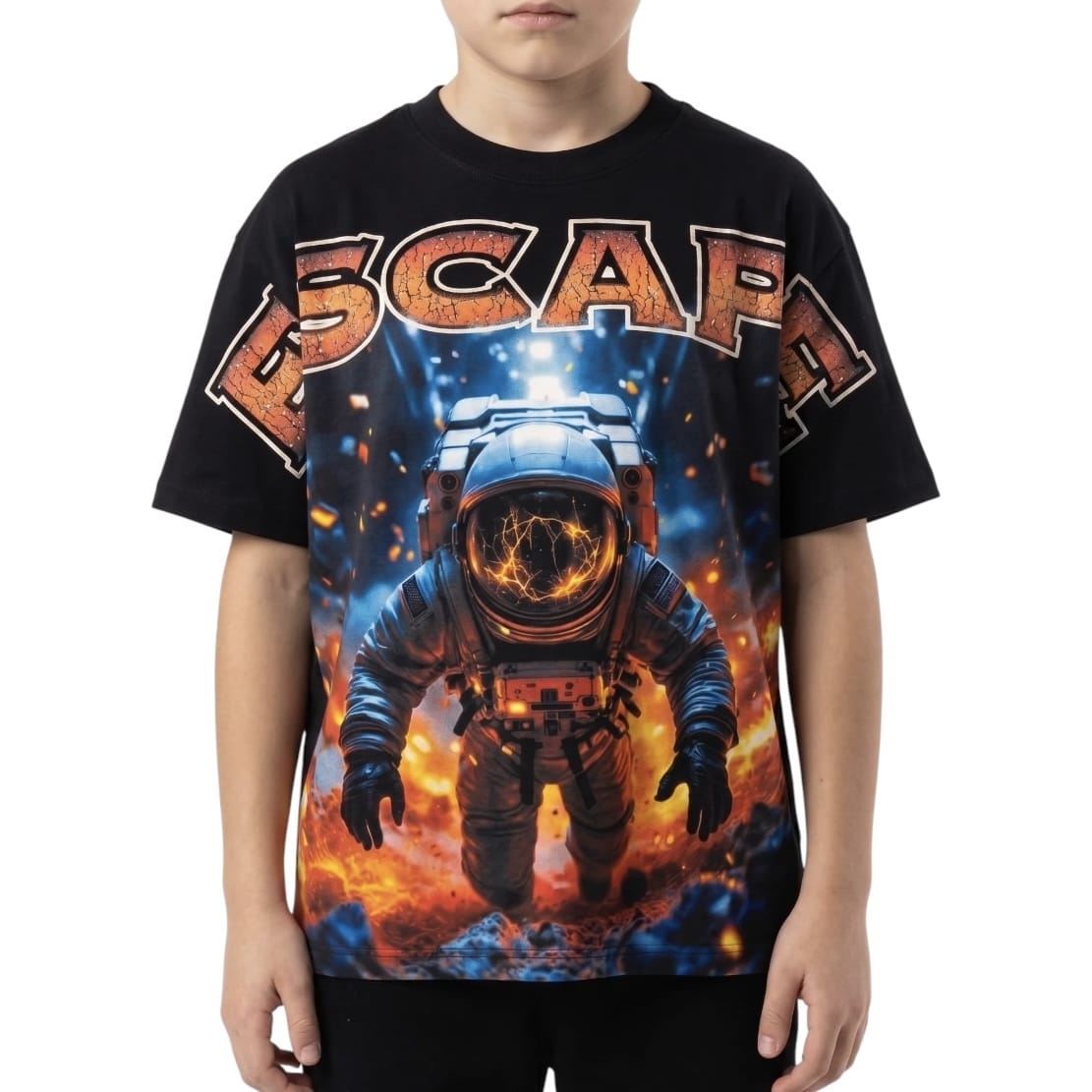 Kids Premium Disaster Escape Tee (Black)