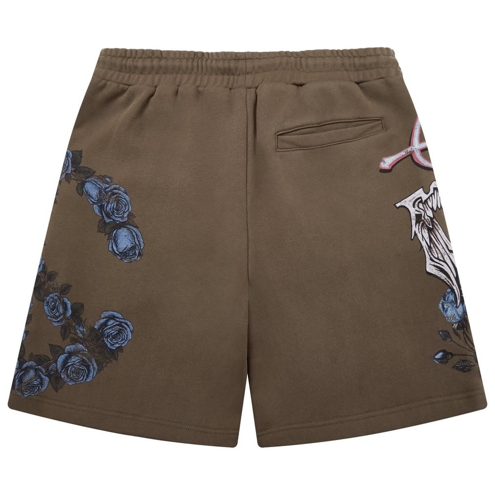 Campus Goods Burning Heart Shorts (Sun Fade Brown) CG-SUM26-012