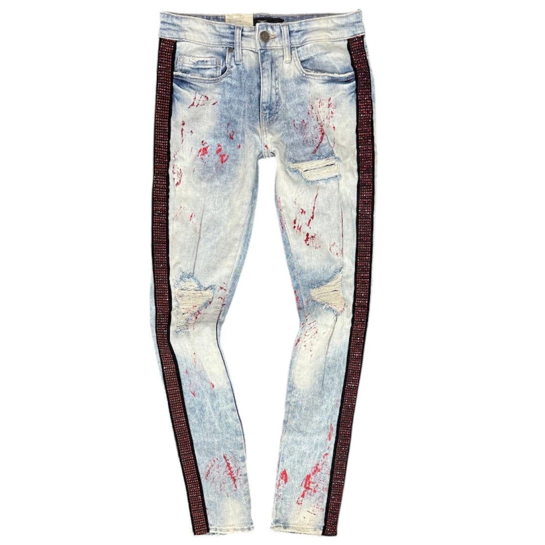 Jordan Craig Ross Vegas Striped Denim 2.0 (Fire Red) JM3466