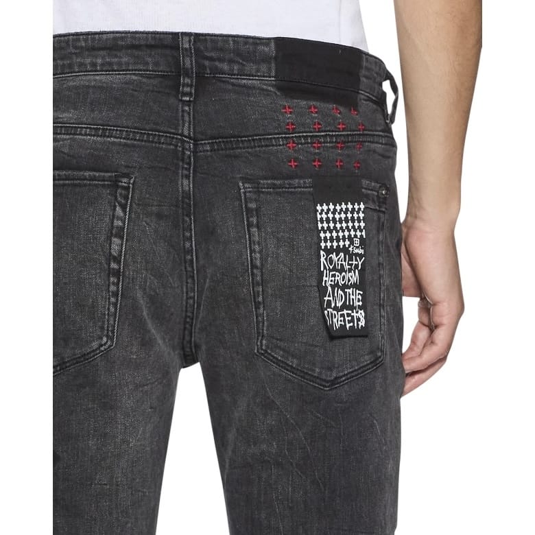 Ksubi Van Winkle Blakk Metal Paise Denim Jean (Black) MPF26DJ010