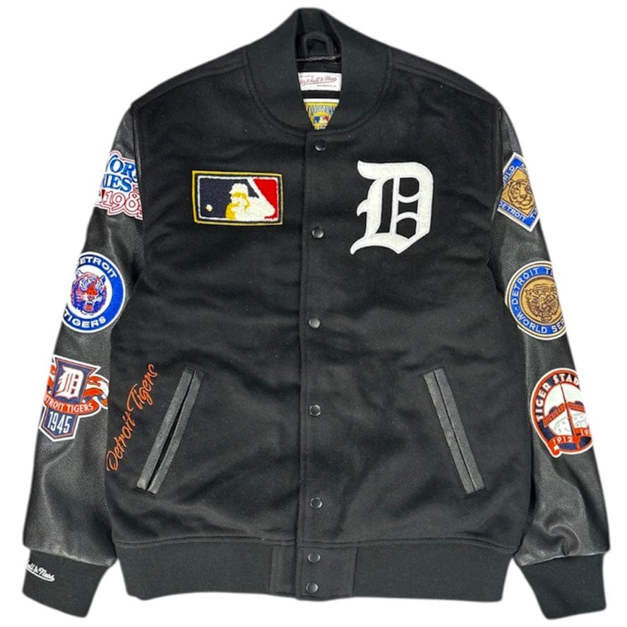Mitchell & Ness Detroit Tigers Black Out Collection Varsity Jacket (Black)