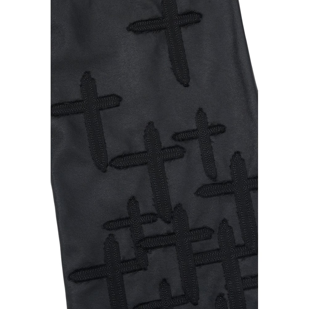 Rta Mael Slim Flare Jean (Black Descending Cross)