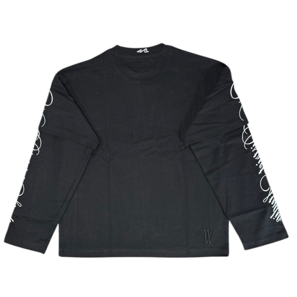 Mr. Wave Picasso Long Sleeve Layered Tee (Black) WDS-2LS007R