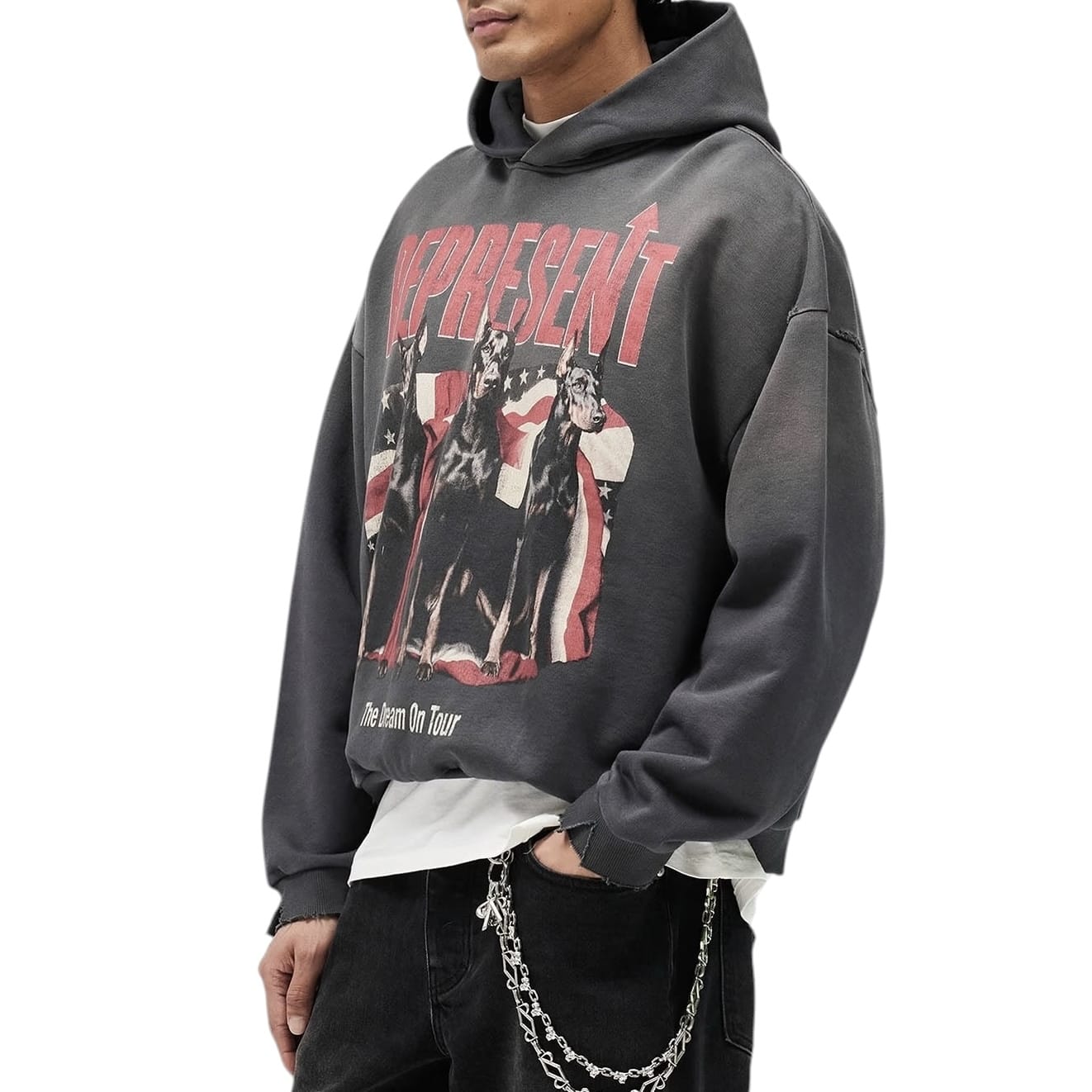 Represent Dream On Tour Hoodie (Sun Fade Grey) MLM100618-46