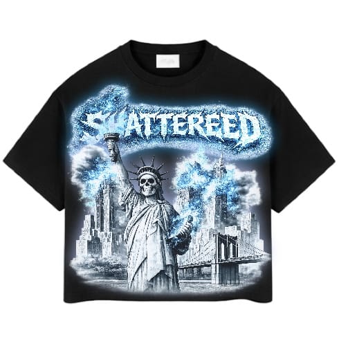 Shattered Hearts Nyc On Fire Tee (Black)