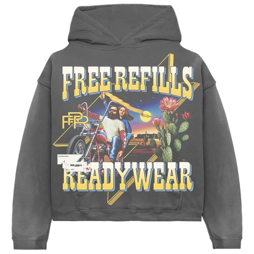 Free Refills Davidson Hoodie (Vintage Grey) FR-S26-051