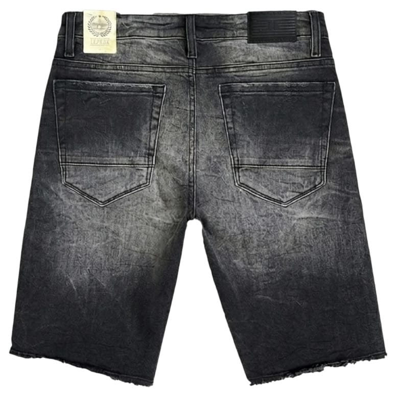 Jordan Craig Washed Denim Shorts (Black Shadow) J334S