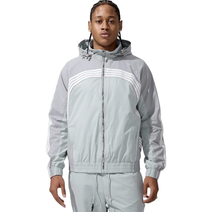 Jordan Craig Racing Tracksuit Set (Light Grey) 8817H/8817