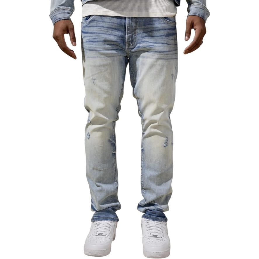 Jordan Craig Collins Straight Fit Foundry Denim Jean (Iced Lager) JC2385