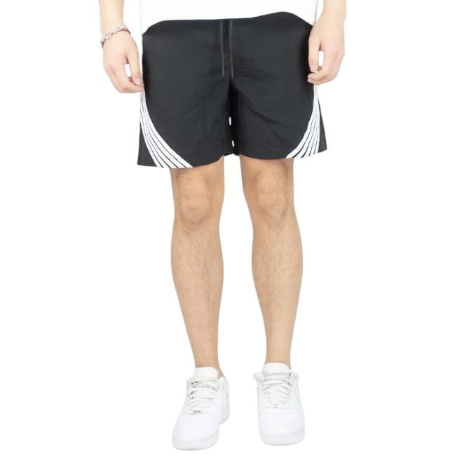Rebel Minds Striped Nylon Shorts (Black) A00-14905