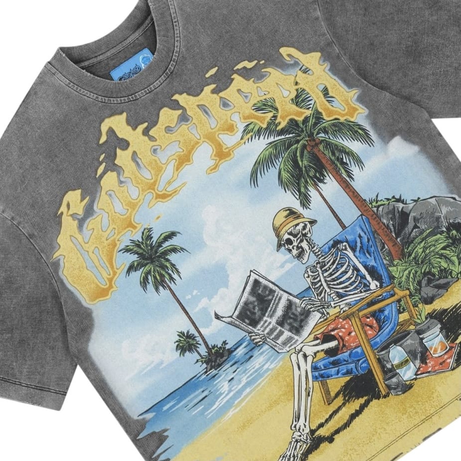 Godspeed Skeleton Beach II Tee (Grey Wash)