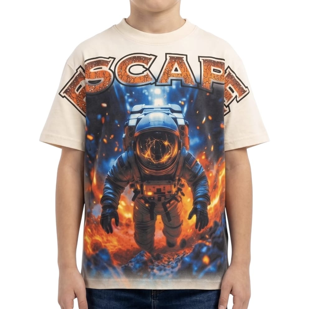 Kids Premium Disaster Escape Tee (Ivory)