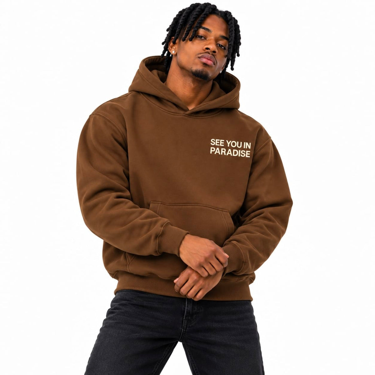 See You In Paradise Wingspan Hoodie (Brown/Cream) 8816H
