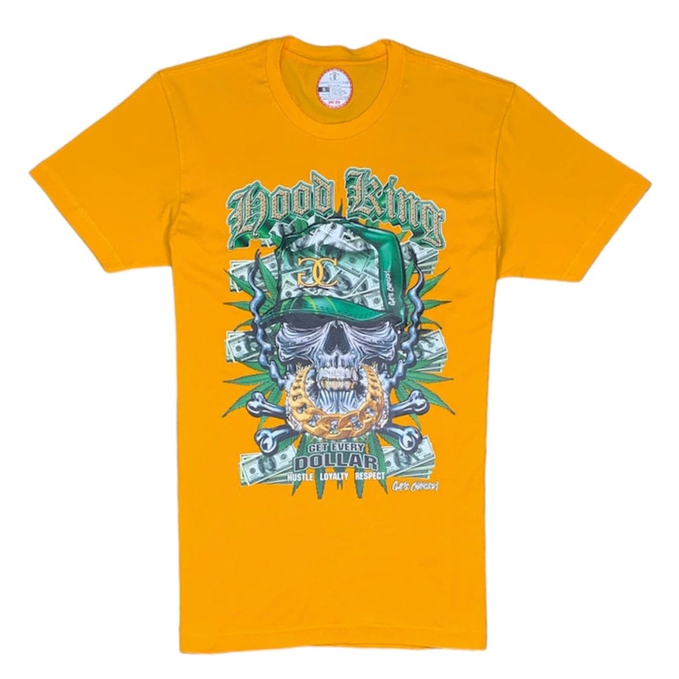 Game Changers Hustle Loyalty Respect T-Shirt (Yellow) CG002
