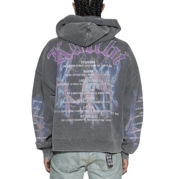 Ksubi Fallen Ekcess Zip Hoodie (Faded Black Charcoal) MSP26FL010