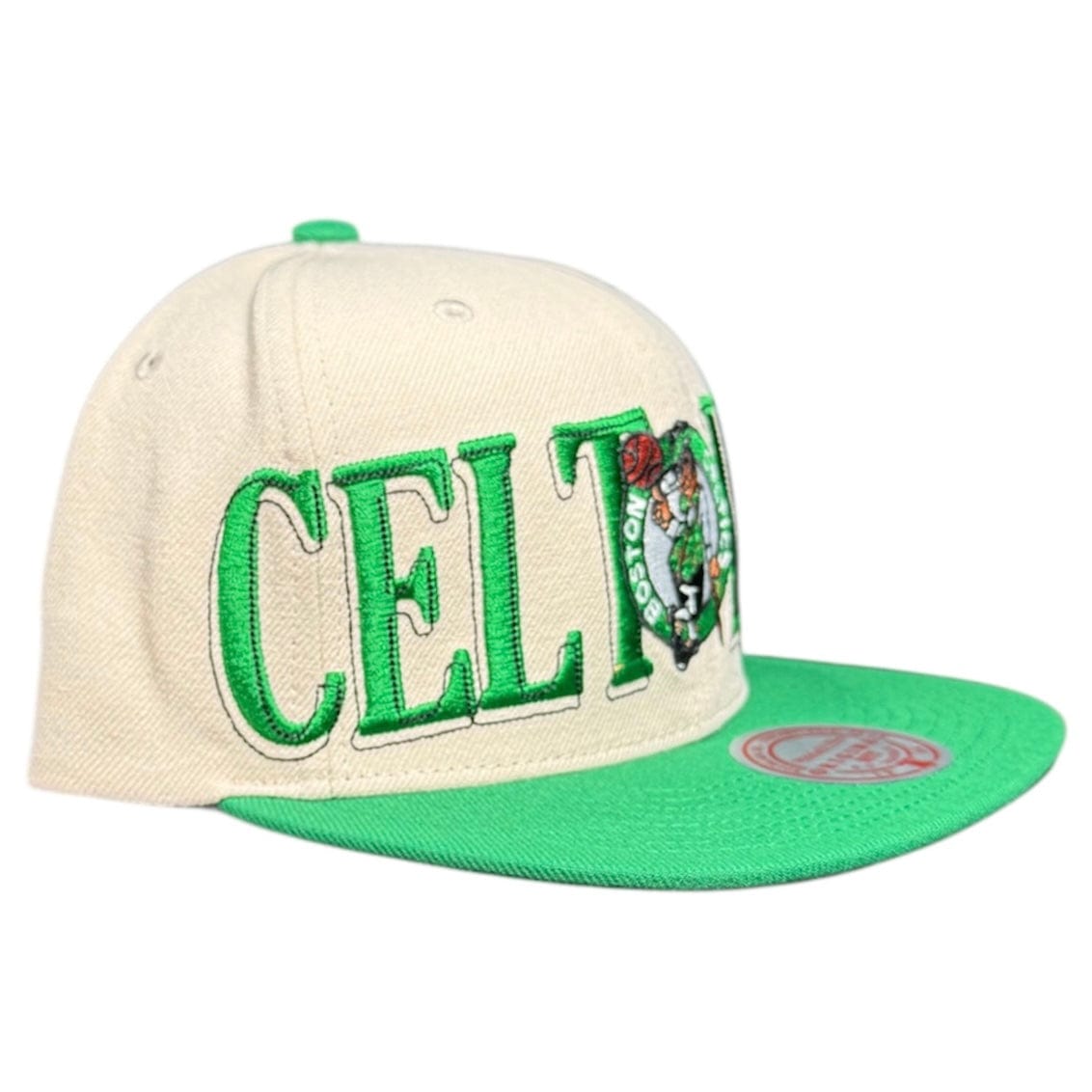 Mitchell & Ness Nba Boston Celtics Across The Board Snapback (Cream)