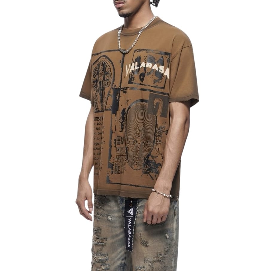 Valabasas Cyber Tee (Brown) VLBS-VT1-1086