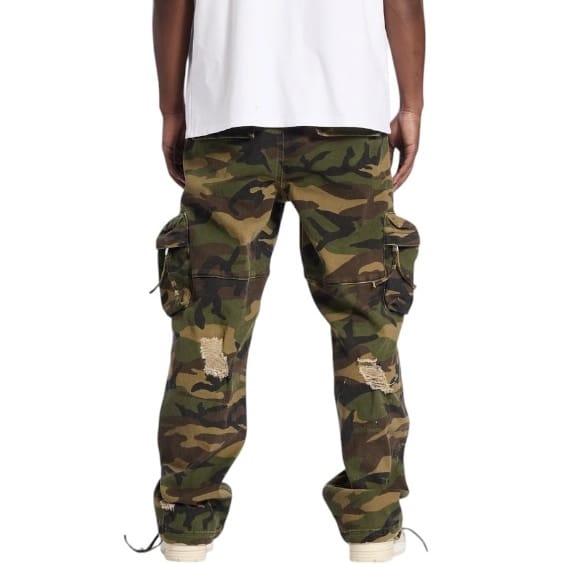 Embellish Patch Camo Baggy Fit Pants (Camo) EMB-FA26-21