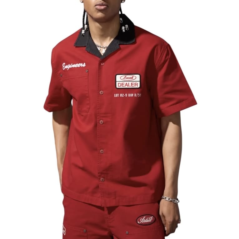 Jordan Craig The Re-Up Mechanic Shirt (Red) 2058