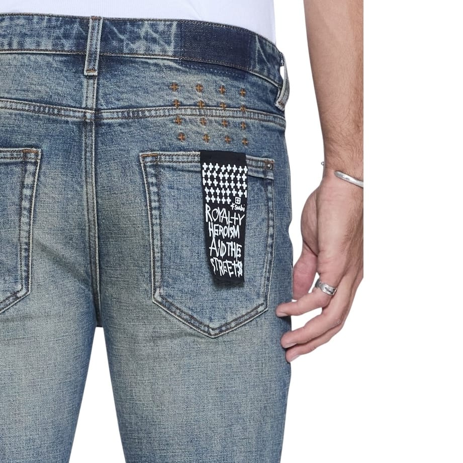 Ksubi Van Winkle Re-Up Denim Jean (Blue) MCO25DJ030