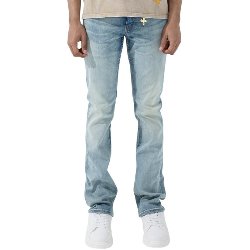 See You In Paradise Super Skinny Stacked First Class Denim (Antique)