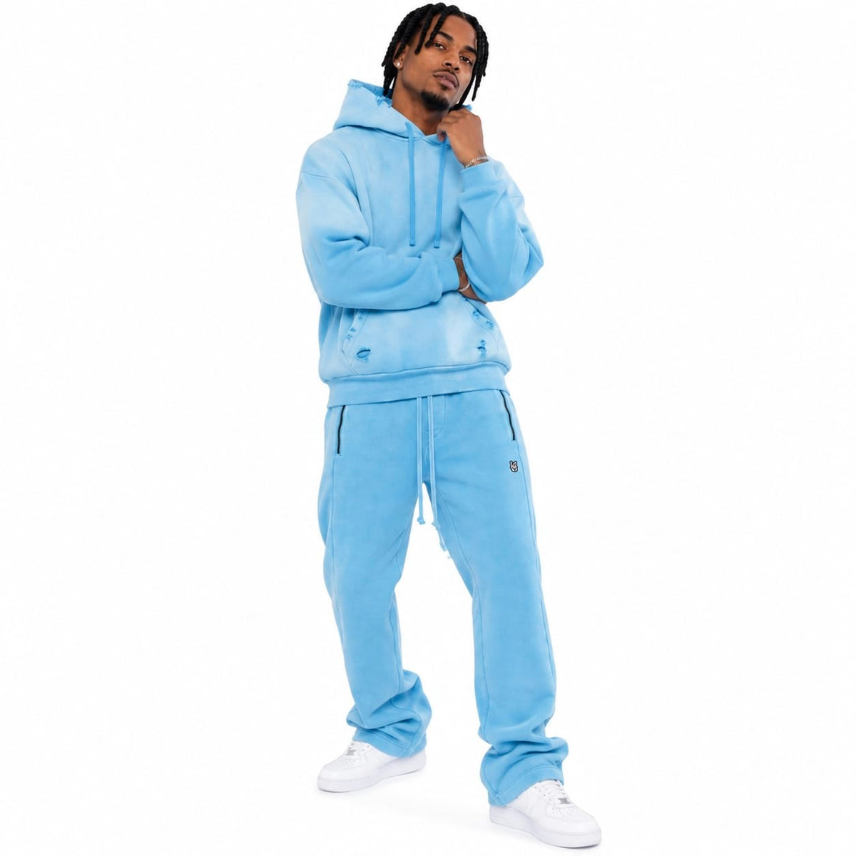 Cult Of Individuality F. Terry Po Sweatshirt & Sweatpants Set (Navagio Bay)