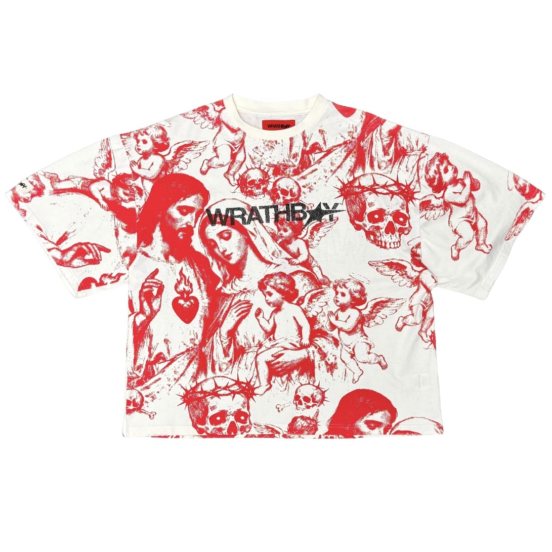 Wrathboy God Is My Weapon Tee (Red) WB623-RED