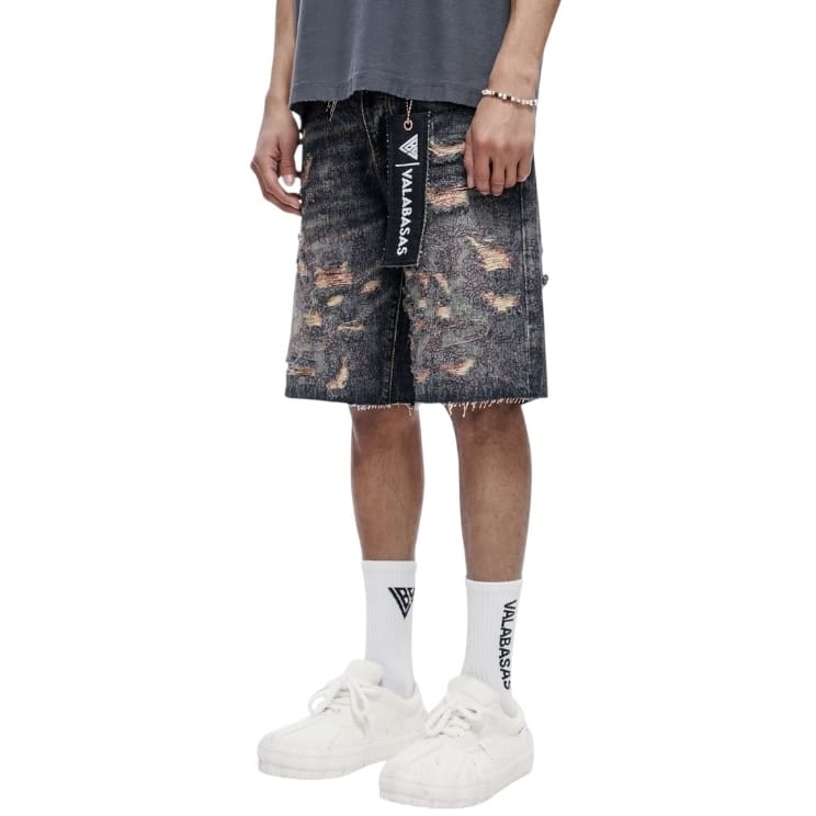 Valabasas Path Denim Shorts (Dark Blue Vintage) VLBS-VSH1-1013