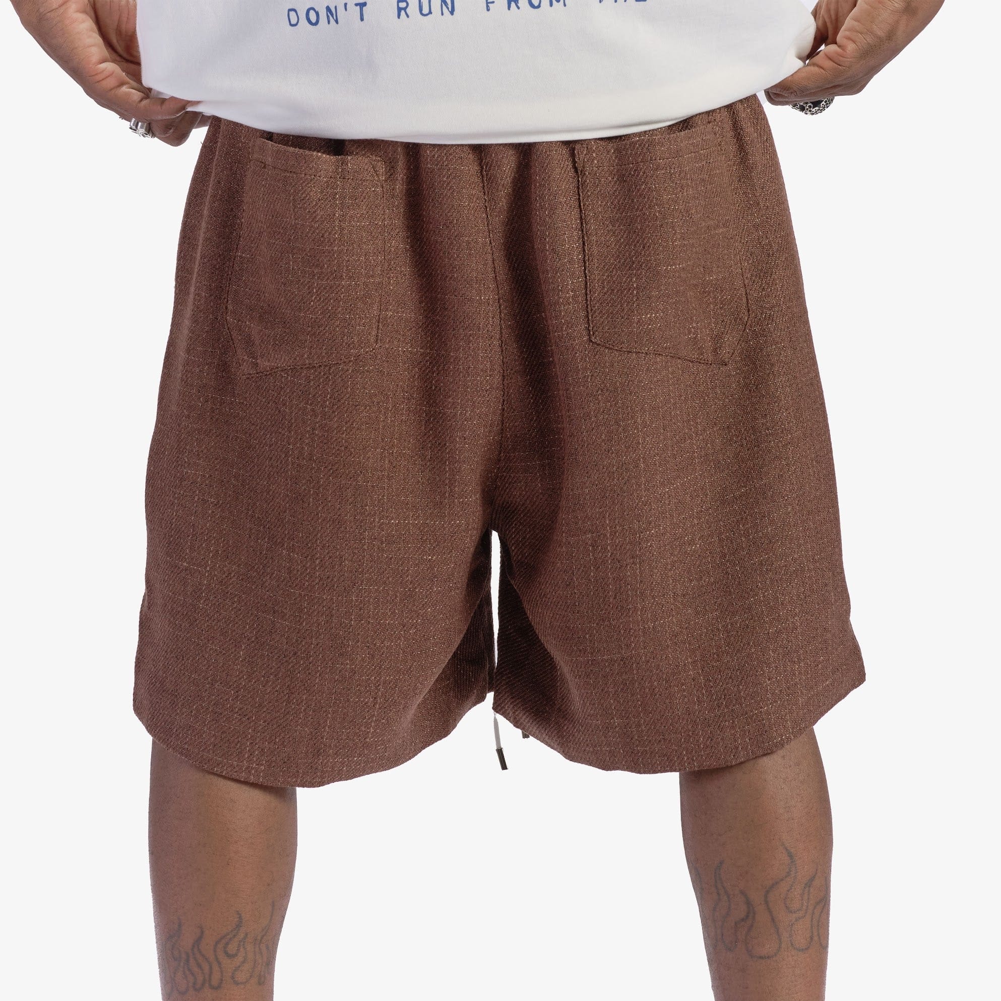 "Open Mind" Shorts (brown)