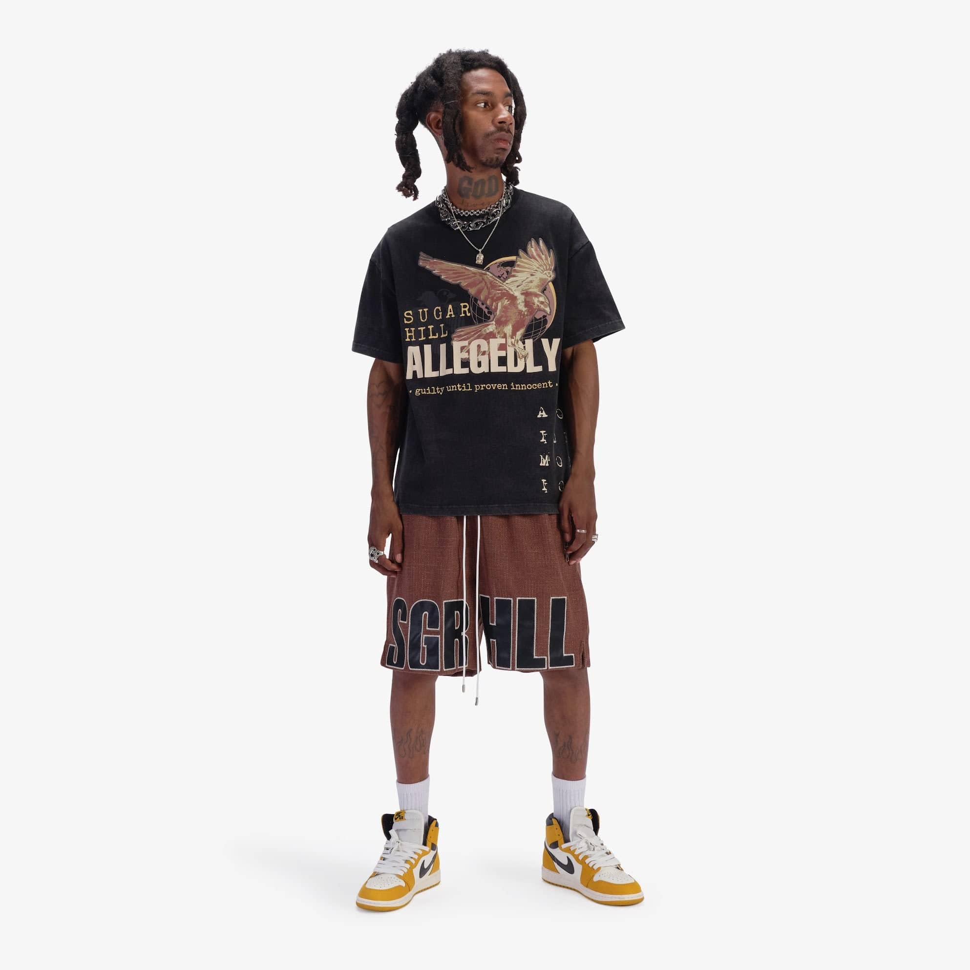 "Open Mind" Shorts (brown)