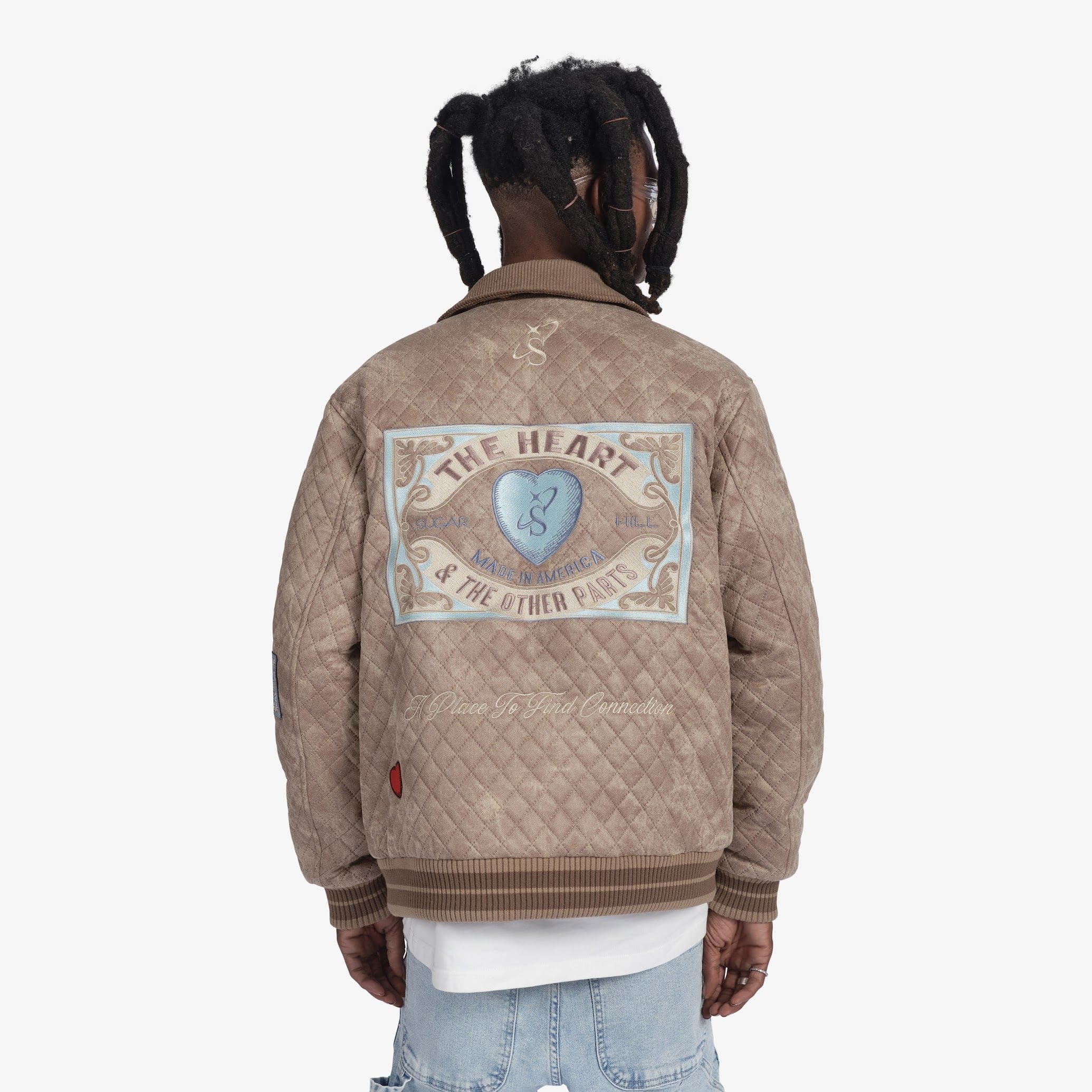 "The Heart" Quilted Jacket (beige)