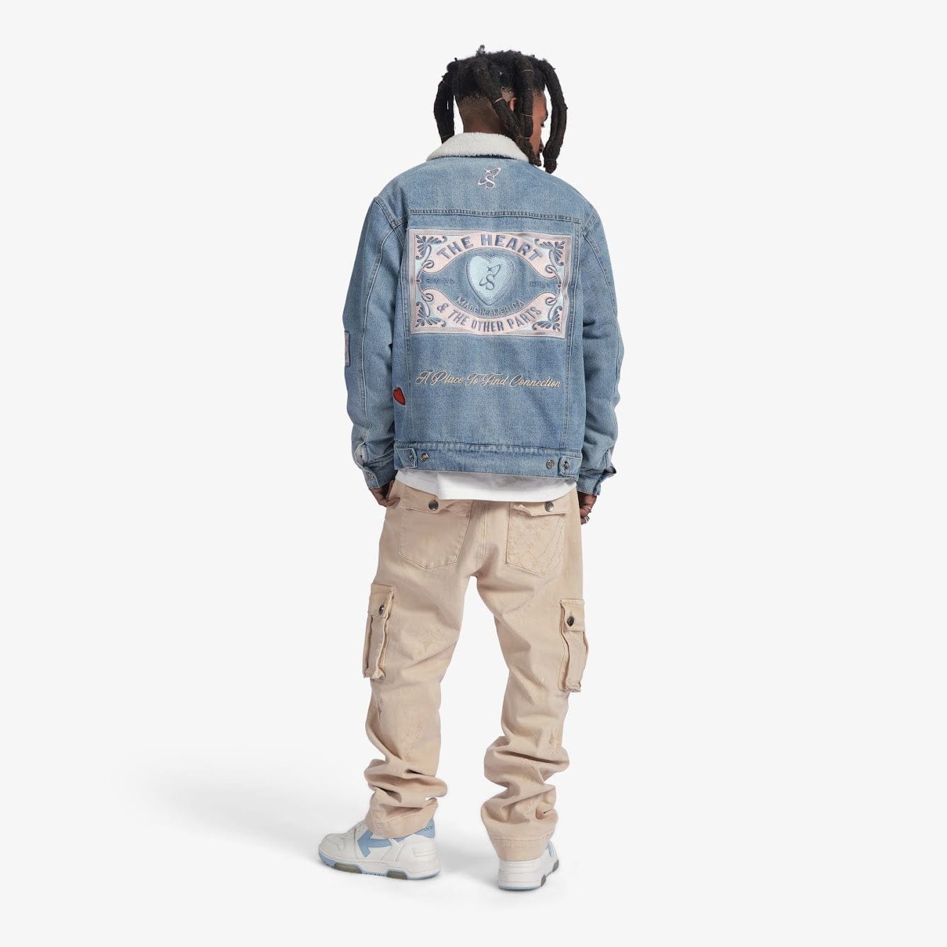 "The Heart" Denim Jacket (washed blue)