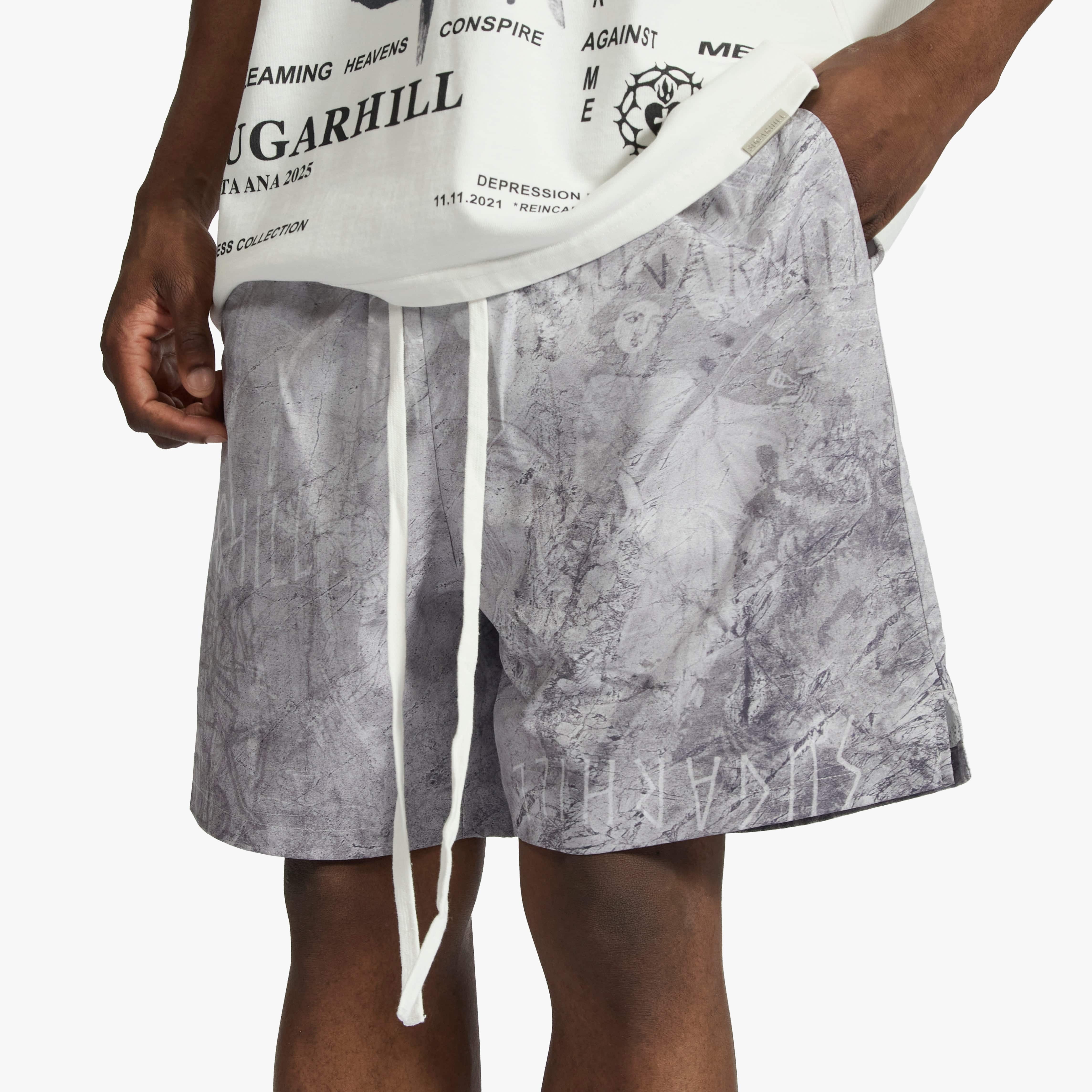 "Europa" Poly Shorts (cement grey)