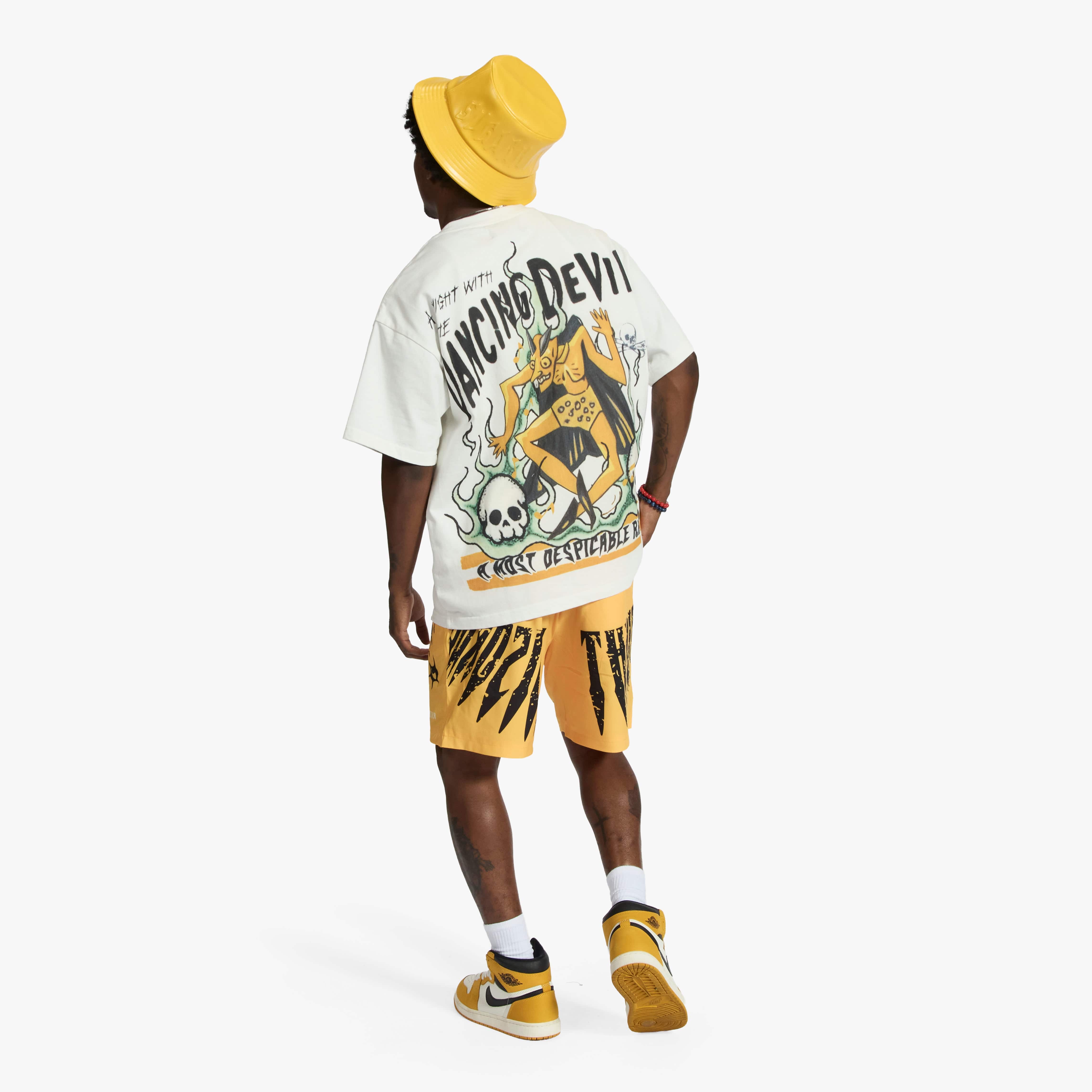 "Sinister" Poly Shorts (gold)