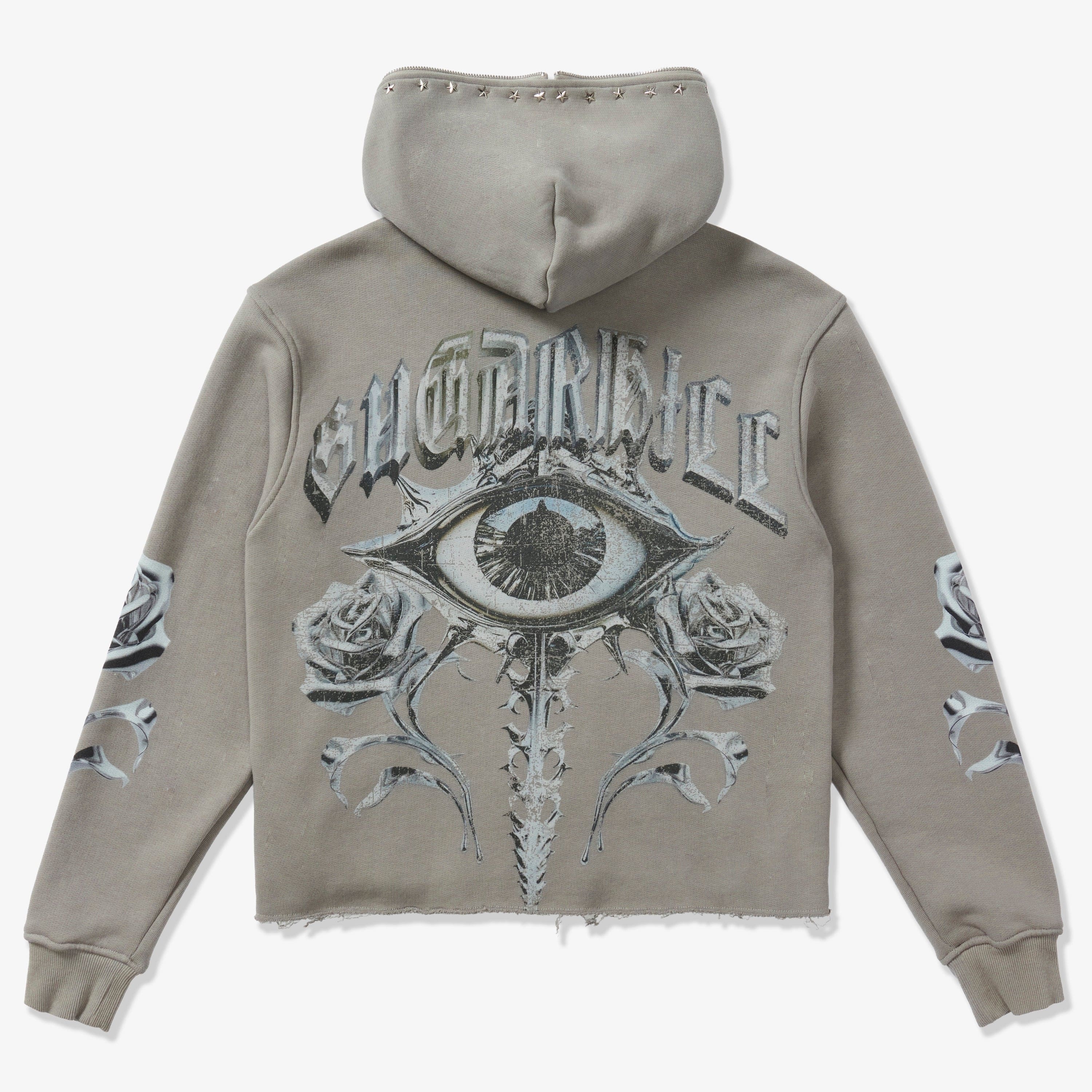"Body Shop" Full-Zip Hoodie (gray vintage)