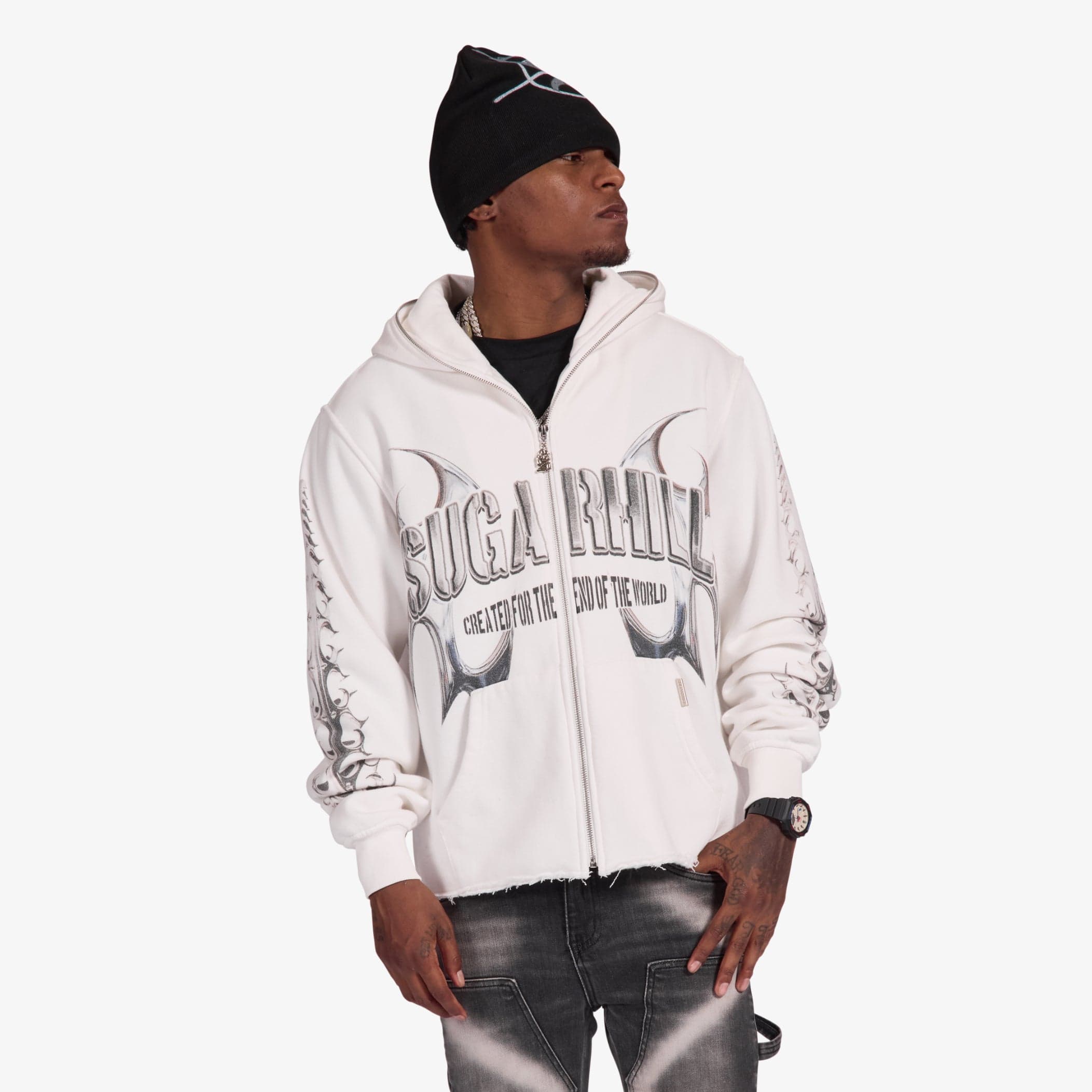 "End Of The World" Hoodie (white)