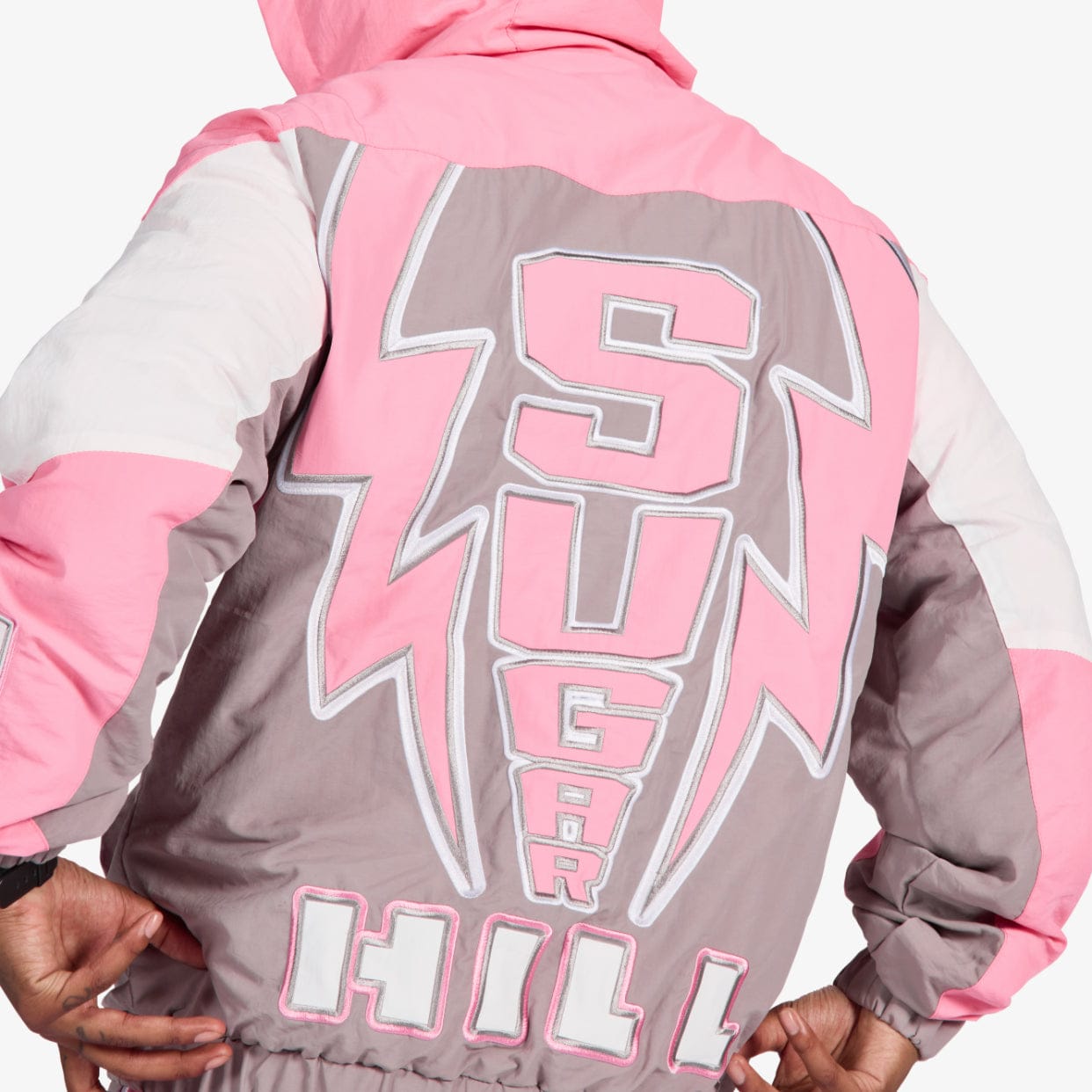 "Storm" Starter Jacket (pink/gray)