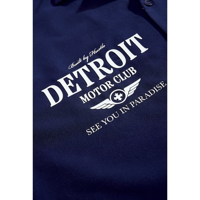 See You In Paradise Detroit Motor Club SS Shirt & Short Set (Navy)