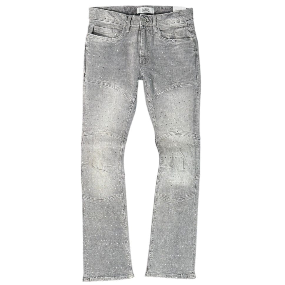 Liquid Crystals Envoy Stacked & Crystal Jean (Cement Wash) JTF2334
