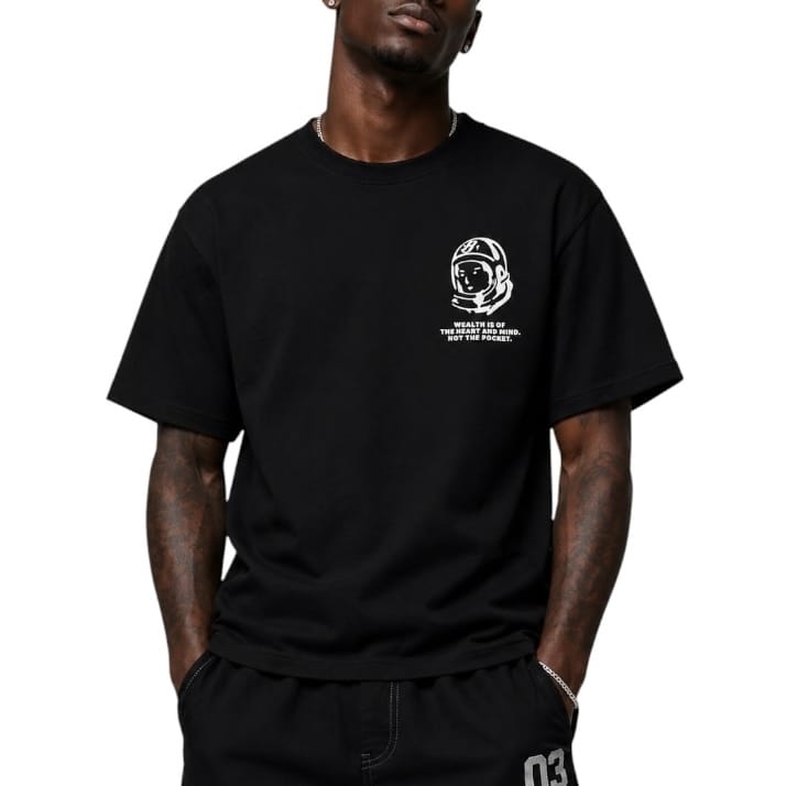 Billionaire Boys Club BB Text SS Knit Tee (Black) 861-3310