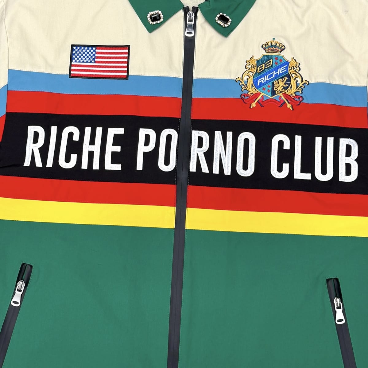 Vie Riche RPC Short Sleeve Jacket & Short Set (Green) VR2056/VR2057-GRN