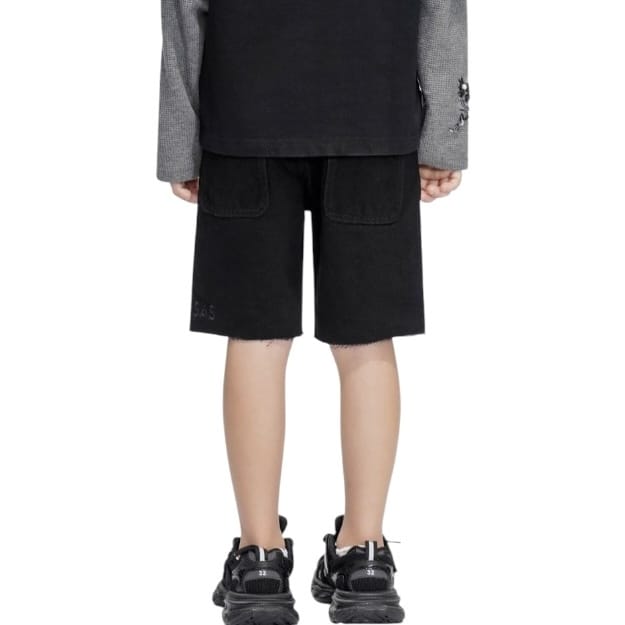 Kids Valabasas Jr. Kids Denim Shorts (Black)