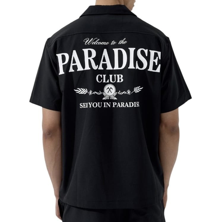 See You In Paradise Club Shirt and Short Set (Black)