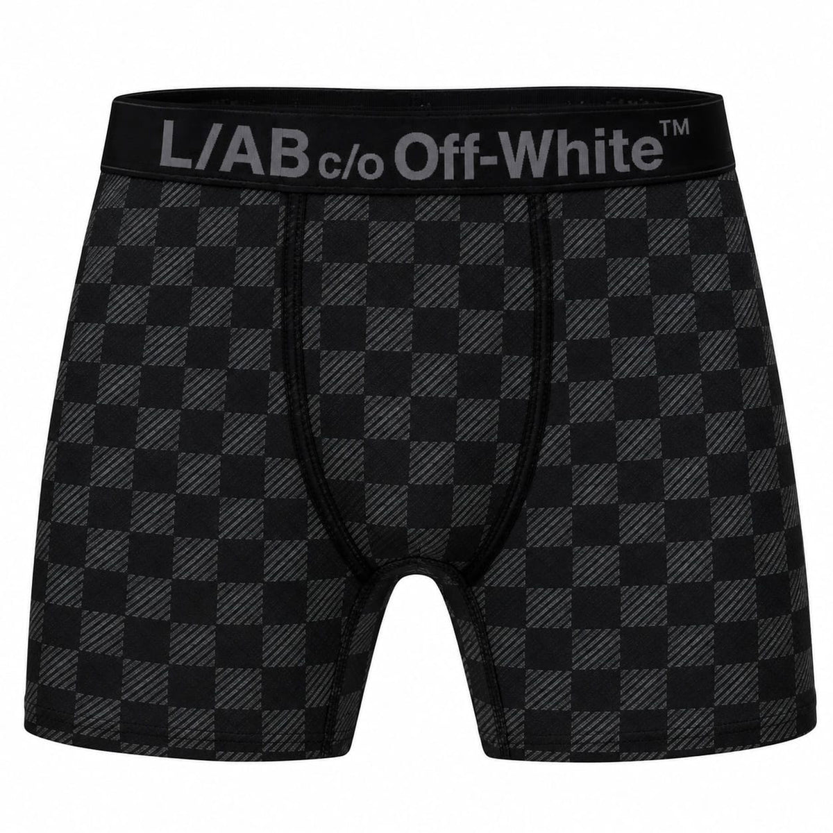 Lab Off-White Horizontal Repeat Clamp Diags Aop Boxer Briefs (Black Nrf)