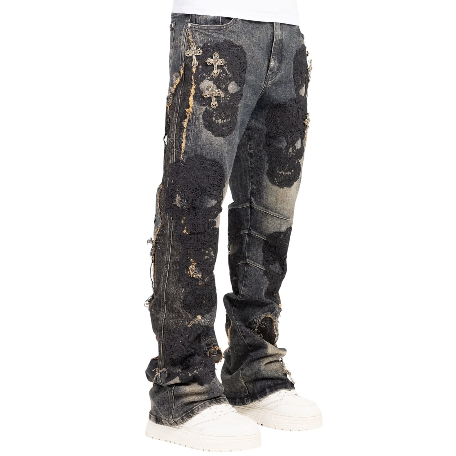 Guapi Sacred Skull Denim (Black Wash) 820SSD28