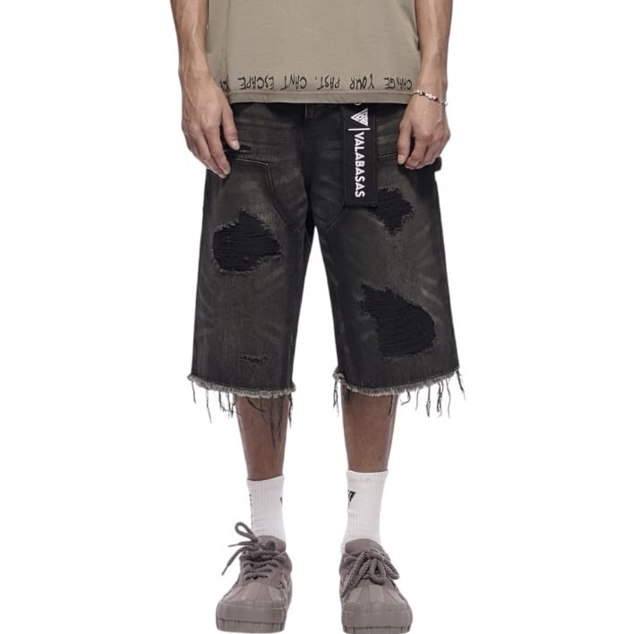 Valabasas Revolt Denim Shorts (Dirty Grey) VLBS-VSH2-1035