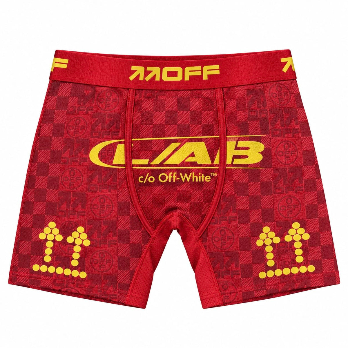 Lab Off-White Up Power Surge Aop Boxer Briefs (High Risk Red)